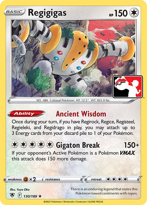 Regigigas (130/189) [Prize Pack Series Three] | Cracking-Singles