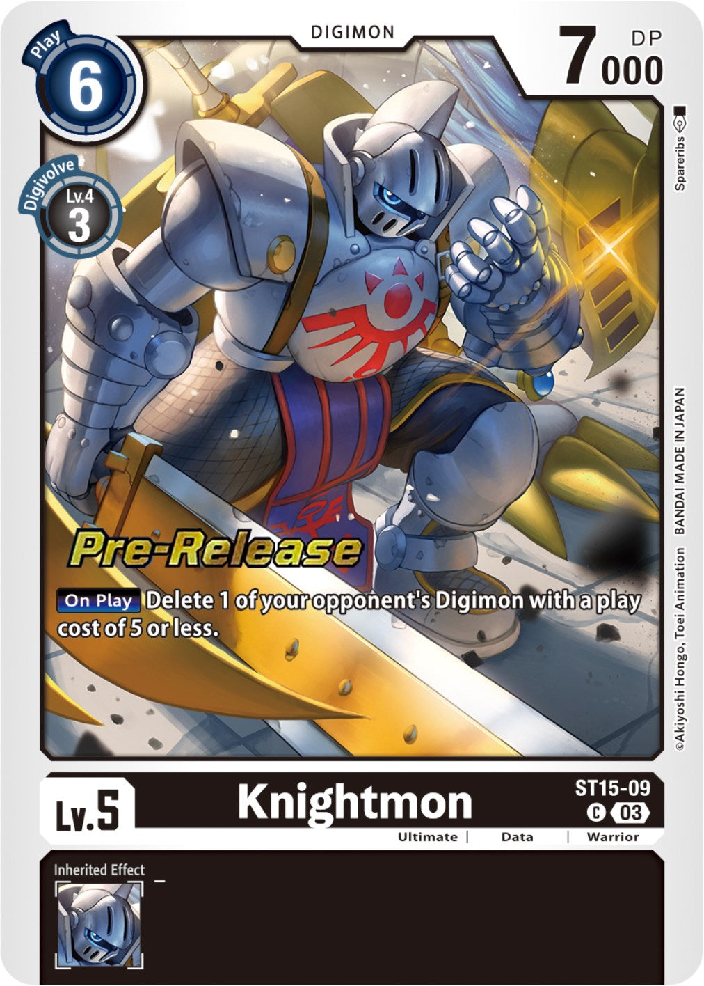 Knightmon [ST15-09] [Starter Deck: Dragon of Courage Pre-Release Cards] | Cracking-Singles