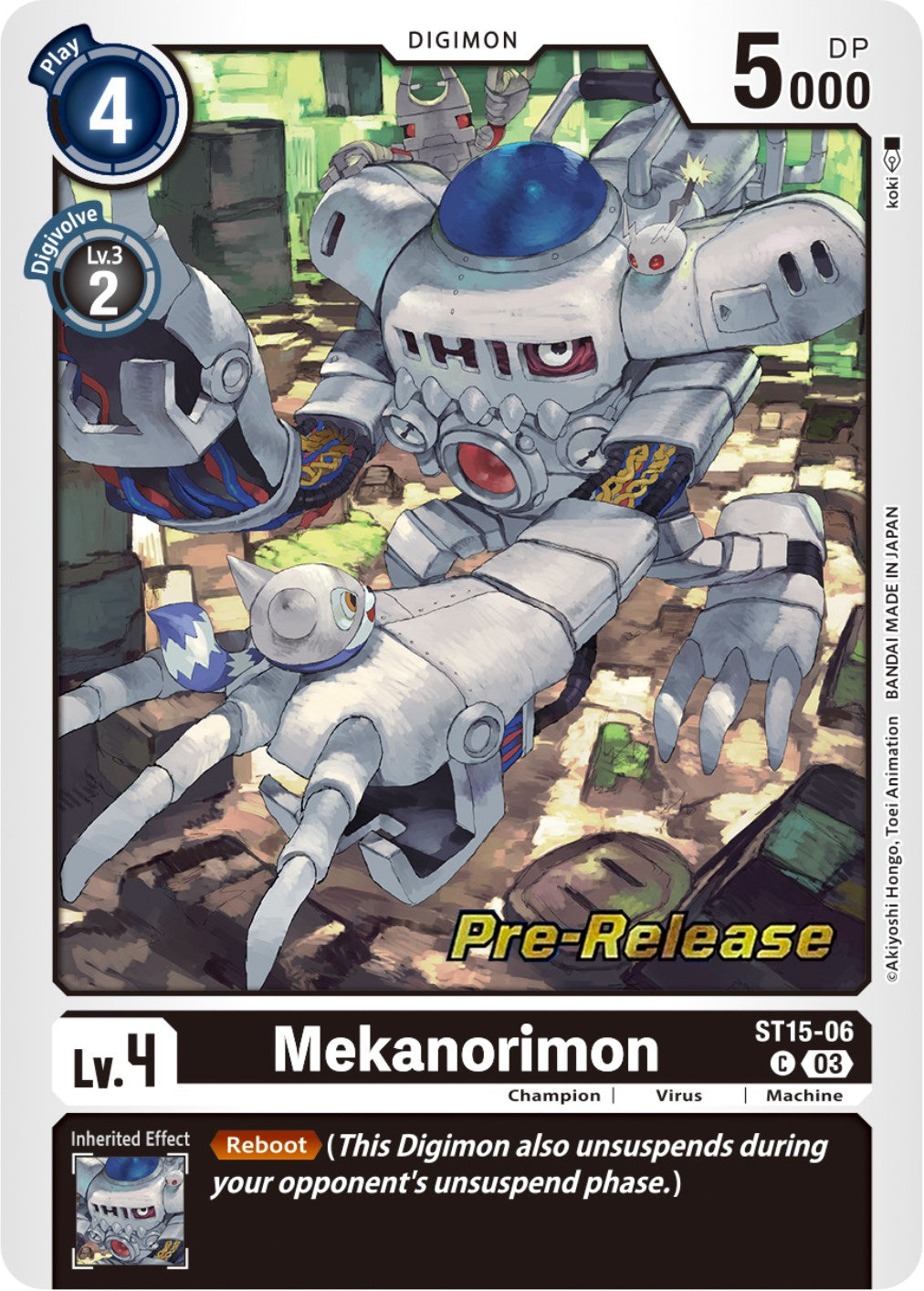 Mekanorimon [ST15-06] [Starter Deck: Dragon of Courage Pre-Release Cards] | Cracking-Singles