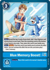 Blue Memory Boost! [P-036] (NYCC 2023 Demo Deck) [Promotional Cards] | Cracking-Singles