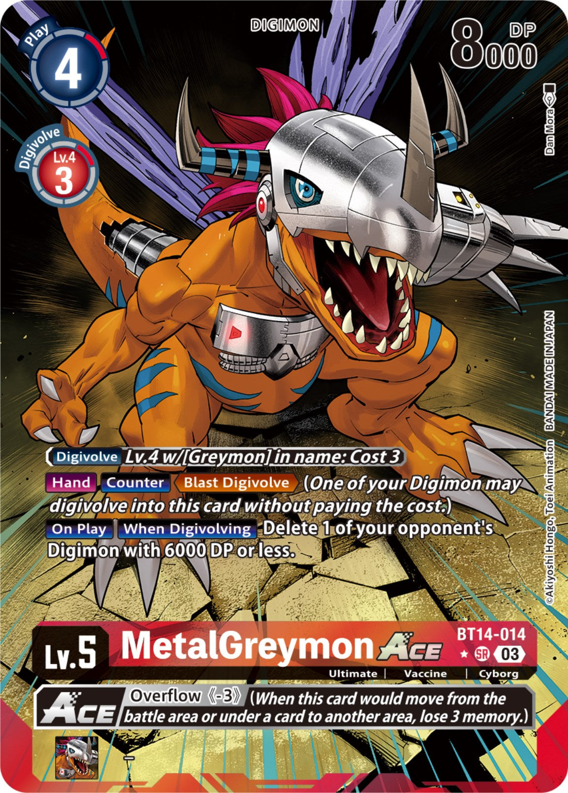 MetalGreymon Ace [BT14-014](Alternate Art) [Blast Ace] | Cracking-Singles