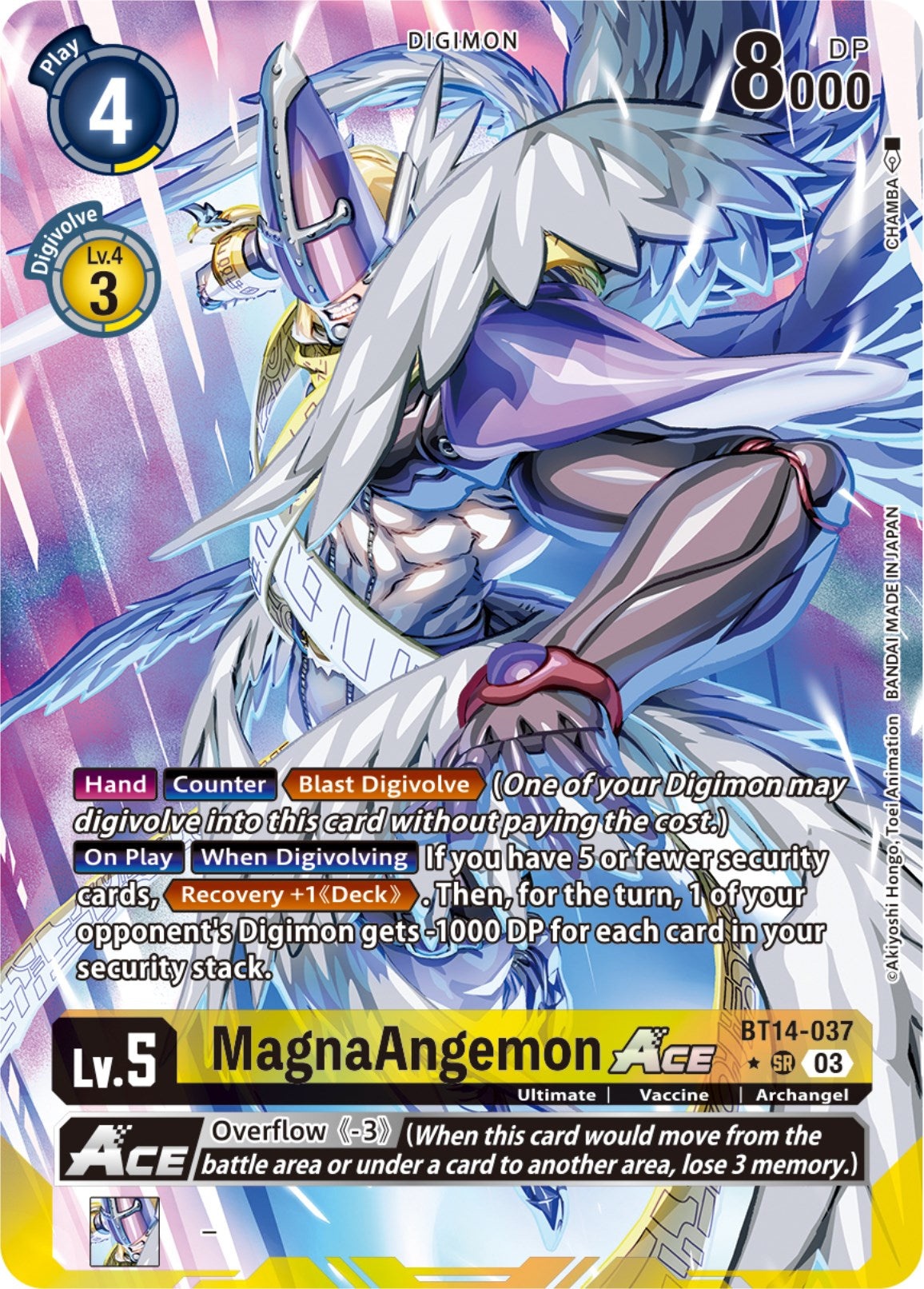 MagnaAngemon Ace [BT14-037] (English Exclusive Alternate Art) [Blast Ace] | Cracking-Singles