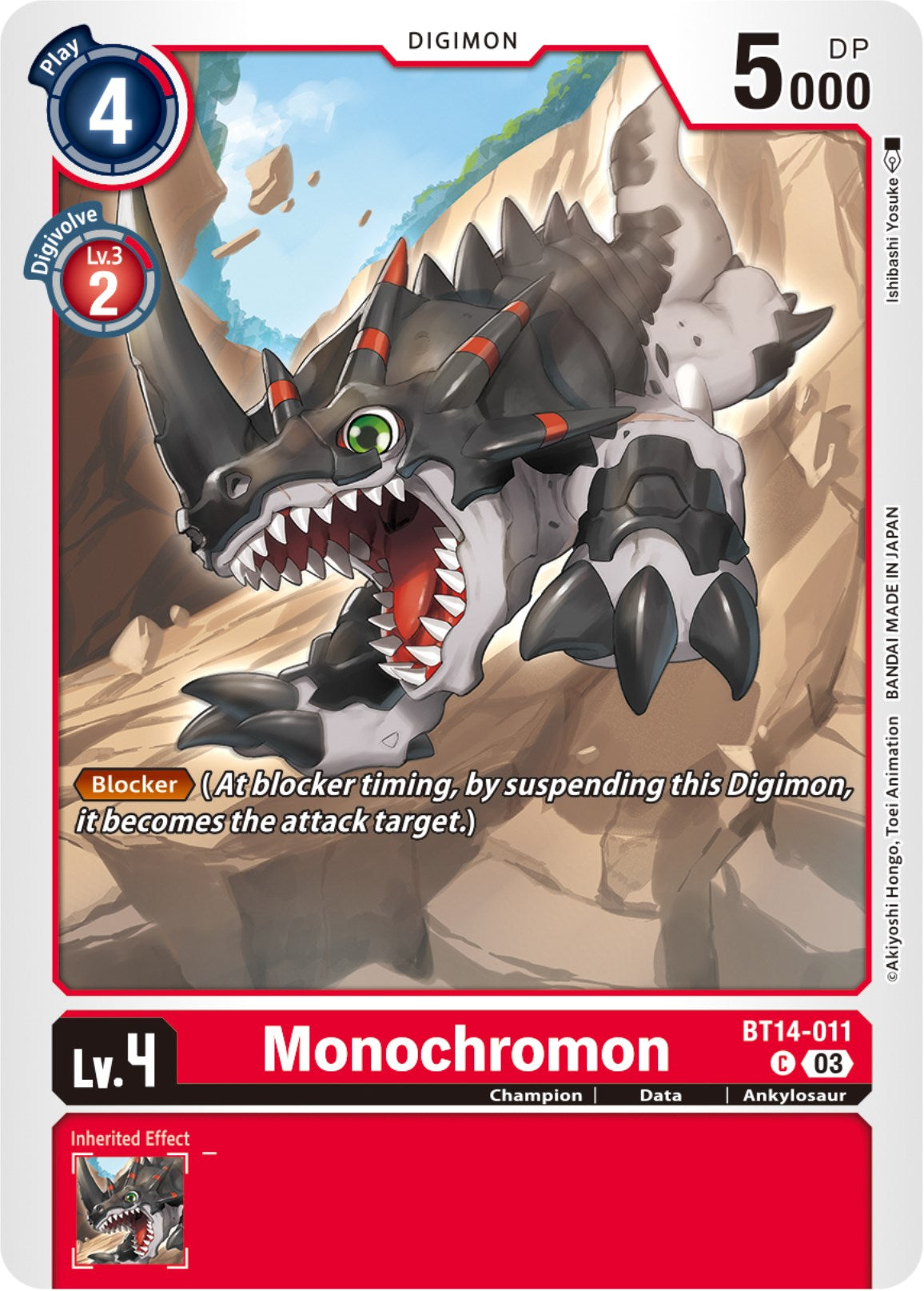 Monochromon [BT14-011] [Blast Ace] | Cracking-Singles