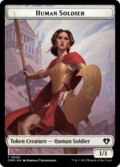 Human Soldier // Knight Double-Sided Token [Commander Masters Tokens] | Cracking-Singles