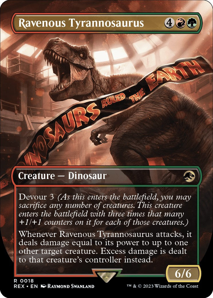 Ravenous Tyrannosaurus (Borderless) [Jurassic World Collection] | Cracking-Singles