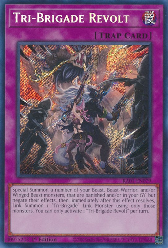 Tri-Brigade Revolt [RA01-EN079] Secret Rare | Cracking-Singles