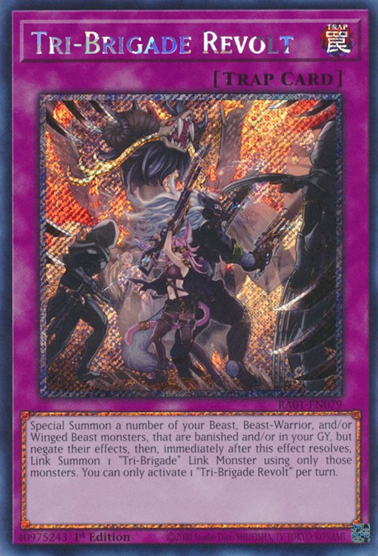 Tri-Brigade Revolt [RA01-EN079] Platinum Secret Rare | Cracking-Singles