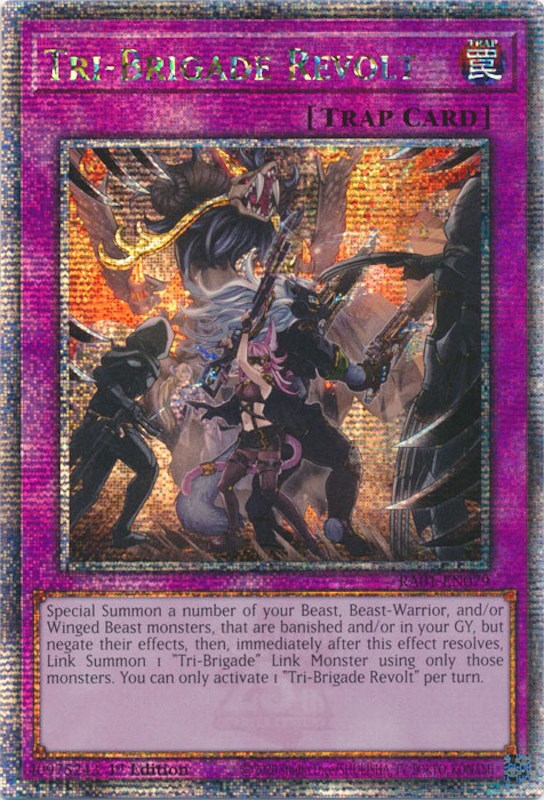 Tri-Brigade Revolt [RA01-EN079] Quarter Century Secret Rare | Cracking-Singles