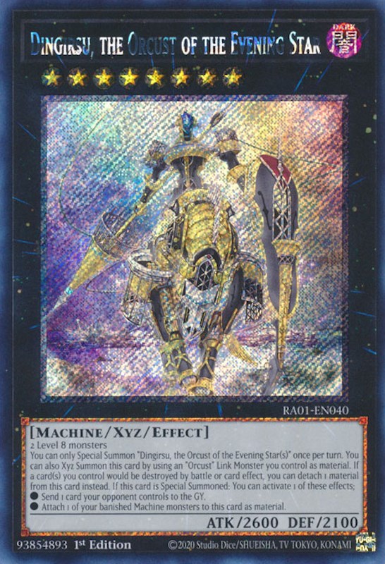 Dingirsu, the Orcust of the Evening Star [RA01-EN040] Platinum Secret Rare | Cracking-Singles