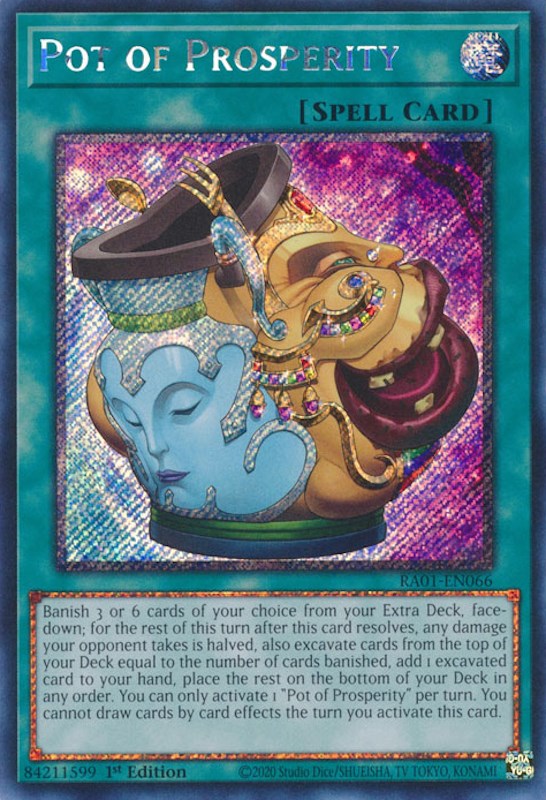 Pot of Prosperity [RA01-EN066] Platinum Secret Rare | Cracking-Singles