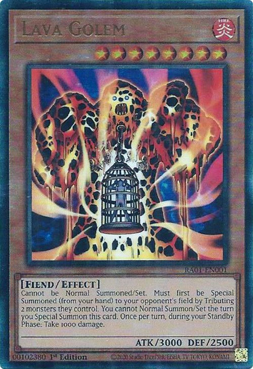 Lava Golem [RA01-EN001] Prismatic Ultimate Rare | Cracking-Singles