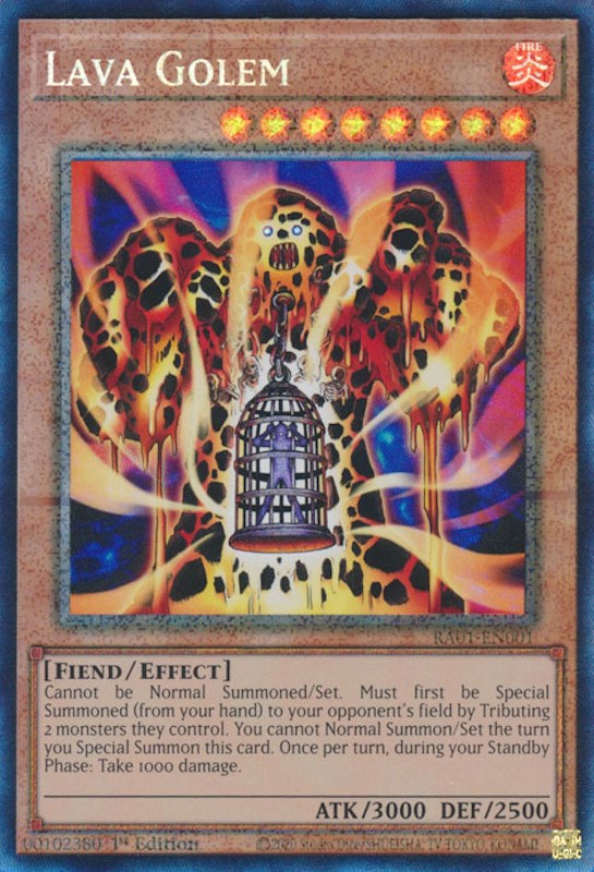 Lava Golem [RA01-EN001] Prismatic Collector's Rare | Cracking-Singles