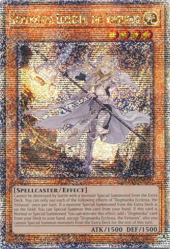 Dogmatika Ecclesia, the Virtuous [RA01-EN020] Quarter Century Secret Rare | Cracking-Singles