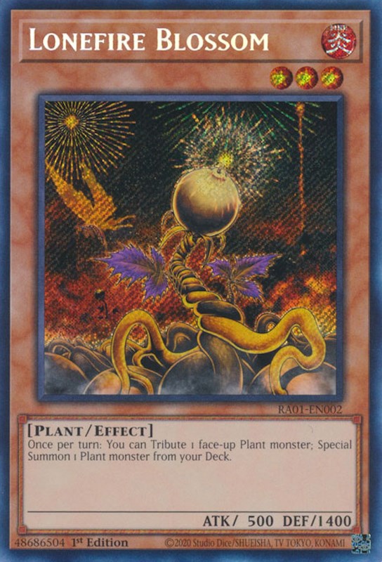 Lonefire Blossom [RA01-EN002] Secret Rare | Cracking-Singles