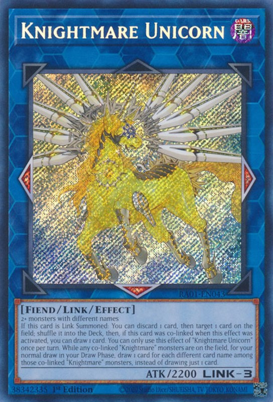 Knightmare Unicorn [RA01-EN043] Secret Rare | Cracking-Singles