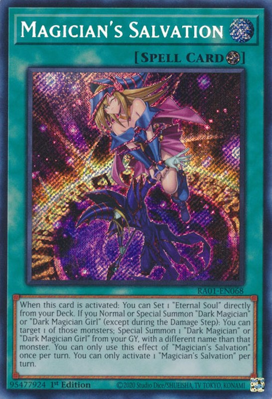 Magician's Salvation [RA01-EN068] Secret Rare | Cracking-Singles