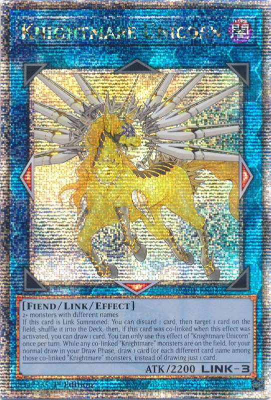 Knightmare Unicorn [RA01-EN043] Quarter Century Secret Rare | Cracking-Singles