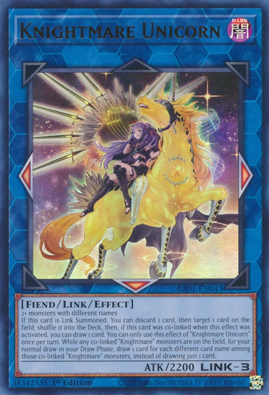 Knightmare Unicorn (Alternate Art) [RA01-EN043] Ultra Rare | Cracking-Singles