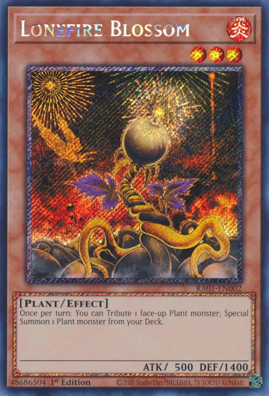 Lonefire Blossom [RA01-EN002] Prismatic Secret Rare | Cracking-Singles