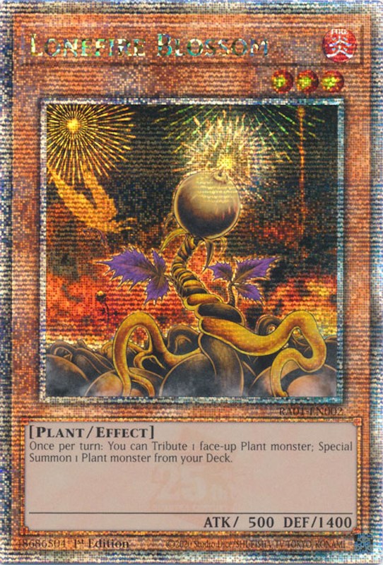 Lonefire Blossom [RA01-EN002] Quarter Century Secret Rare | Cracking-Singles