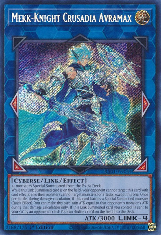 Mekk-Knight Crusadia Avramax [RA01-EN044] Secret Rare | Cracking-Singles