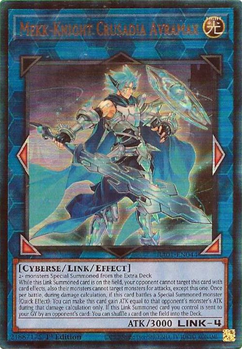 Mekk-Knight Crusadia Avramax [RA01-EN044] Prismatic Ultimate Rare | Cracking-Singles