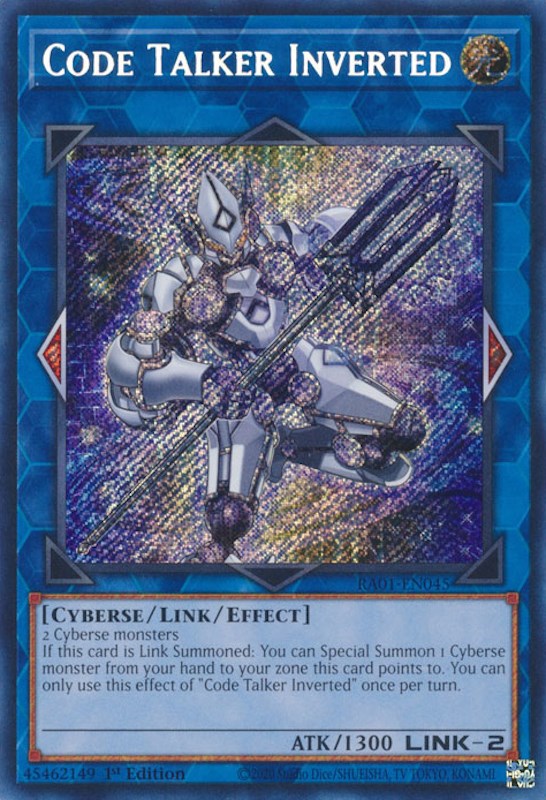 Code Talker Inverted [RA01-EN045] Secret Rare | Cracking-Singles