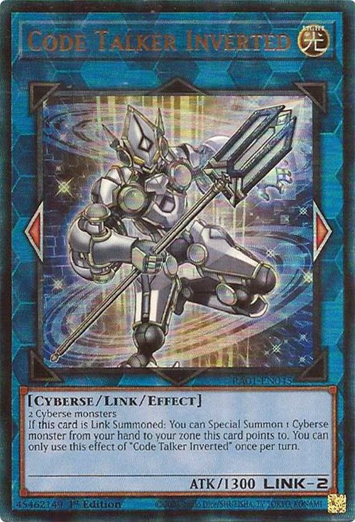 Code Talker Inverted [RA01-EN045] Prismatic Ultimate Rare | Cracking-Singles