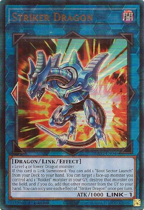 Striker Dragon [RA01-EN046] Prismatic Ultimate Rare | Cracking-Singles