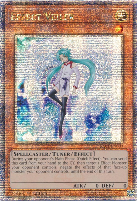 Effect Veiler [RA01-EN003] Quarter Century Secret Rare | Cracking-Singles