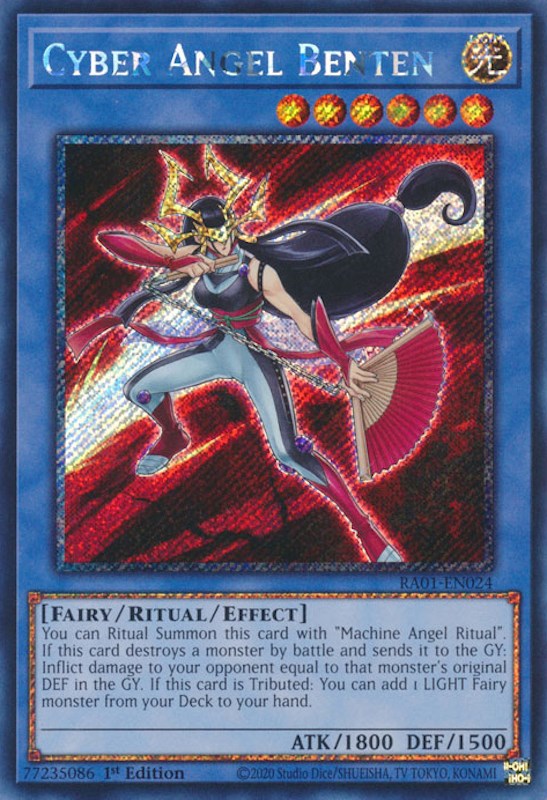 Cyber Angel Benten [RA01-EN024] Platinum Secret Rare | Cracking-Singles