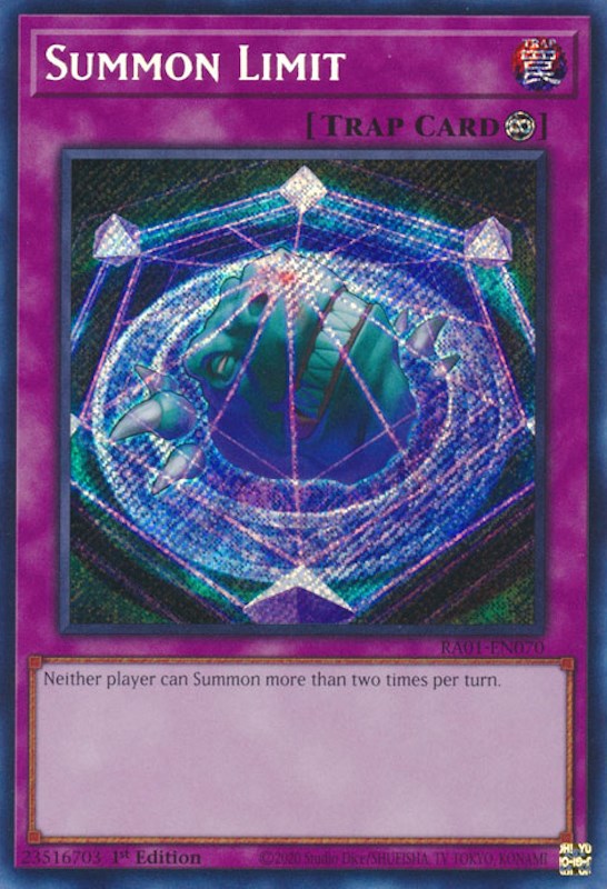 Summon Limit [RA01-EN070] Secret Rare | Cracking-Singles