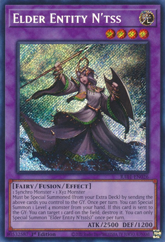 Elder Entity N'tss [RA01-EN026] Secret Rare | Cracking-Singles