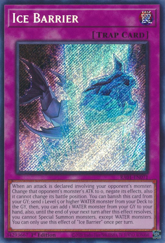 Ice Barrier [RA01-EN071] Secret Rare | Cracking-Singles