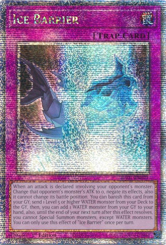 Ice Barrier [RA01-EN071] Quarter Century Secret Rare | Cracking-Singles