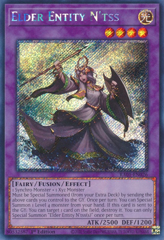 Elder Entity N'tss [RA01-EN026] Platinum Secret Rare | Cracking-Singles