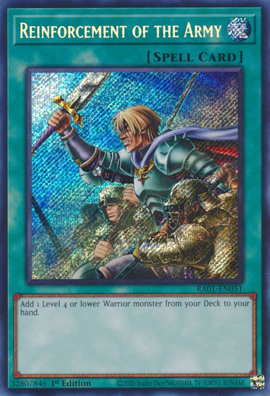 Reinforcement of the Army [RA01-EN051] Secret Rare | Cracking-Singles