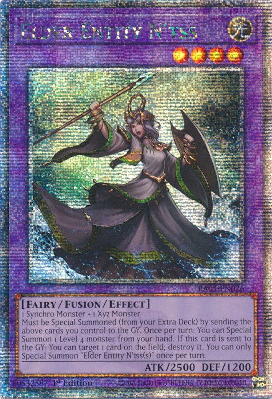 Elder Entity N'tss [RA01-EN026] Quarter Century Secret Rare | Cracking-Singles