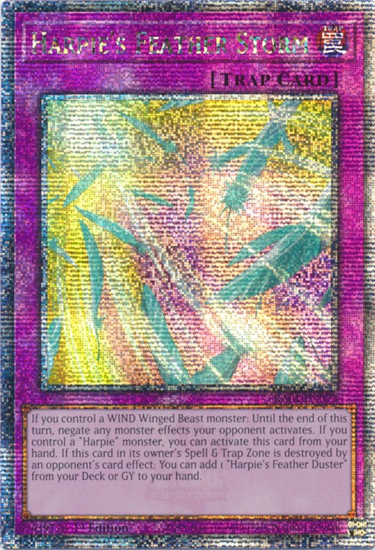 Harpie's Feather Storm [RA01-EN073] Quarter Century Secret Rare | Cracking-Singles