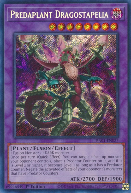 Predaplant Dragostapelia [RA01-EN027] Secret Rare | Cracking-Singles