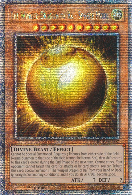 The Winged Dragon of Ra - Sphere Mode [RA01-EN007] Quarter Century Secret Rare | Cracking-Singles