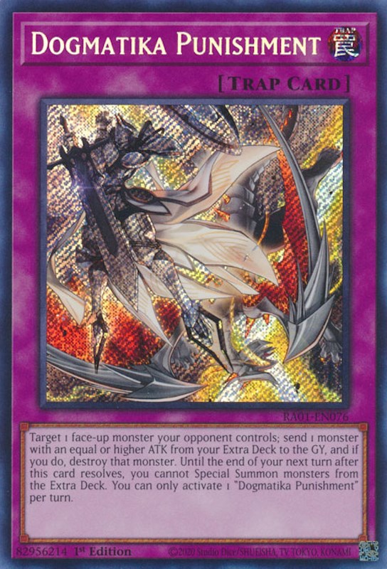 Dogmatika Punishment [RA01-EN076] Secret Rare | Cracking-Singles