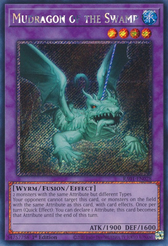 Mudragon of the Swamp [RA01-EN028] Platinum Secret Rare | Cracking-Singles