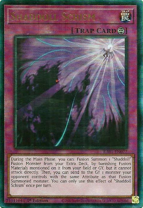 Shaddoll Schism [RA01-EN077] Prismatic Ultimate Rare | Cracking-Singles