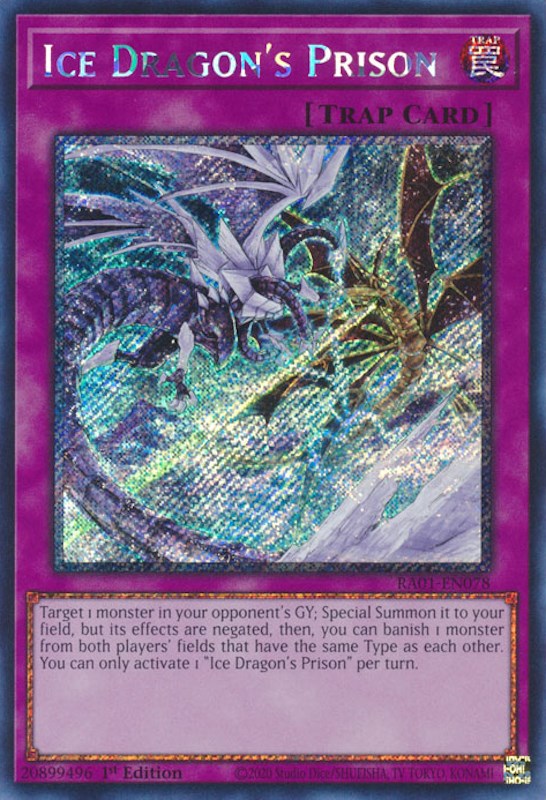 Ice Dragon's Prison [RA01-EN078] Platinum Secret Rare | Cracking-Singles