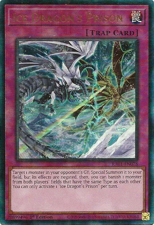 Ice Dragon's Prison [RA01-EN078] Prismatic Ultimate Rare | Cracking-Singles