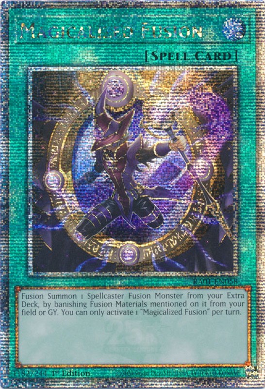 Magicalized Fusion [RA01-EN058] Quarter Century Secret Rare | Cracking-Singles