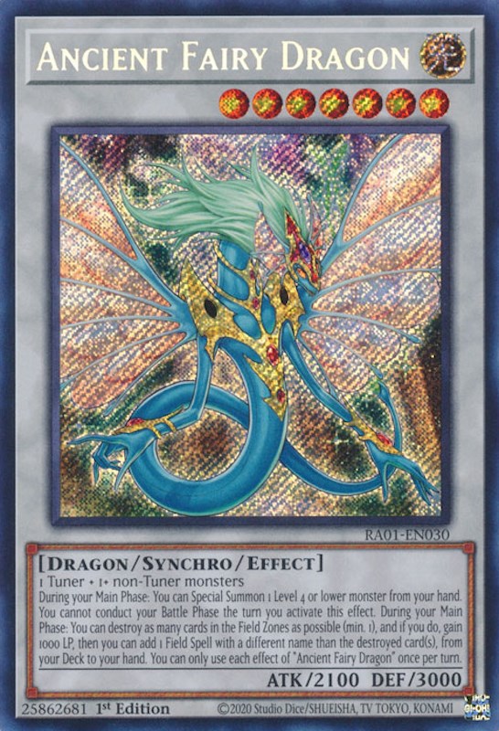 Ancient Fairy Dragon [RA01-EN030] Secret Rare | Cracking-Singles