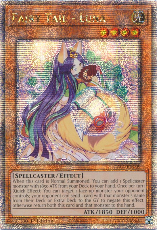 Fairy Tail - Luna [RA01-EN009] Quarter Century Secret Rare | Cracking-Singles