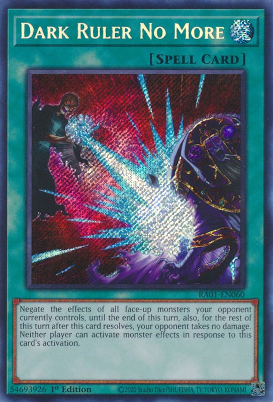 Dark Ruler No More [RA01-EN060] Secret Rare | Cracking-Singles